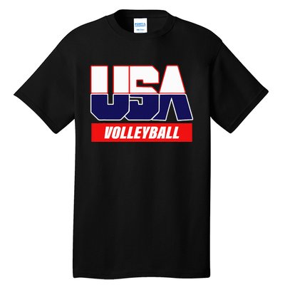 Usa Team Volleyball & American Sports Tall T-Shirt