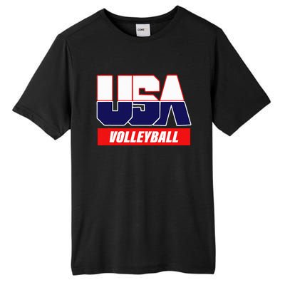 Usa Team Volleyball & American Sports Tall Fusion ChromaSoft Performance T-Shirt