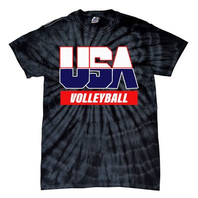 Usa Team Volleyball & American Sports Tie-Dye T-Shirt