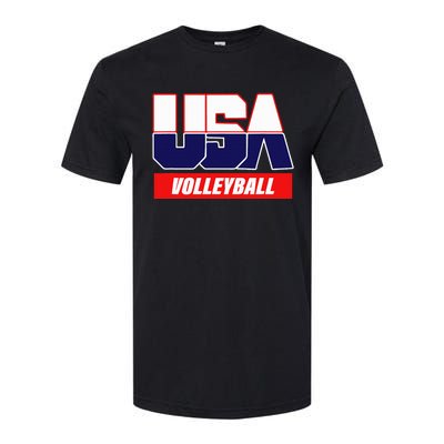 Usa Team Volleyball & American Sports Softstyle CVC T-Shirt