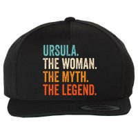 Ursula The Woman The Myth The Legend Wool Snapback Cap