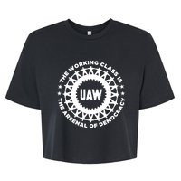 Uaw The Working Class Is The A.R.S.En.A.L Of Democracy Bella+Canvas Jersey Crop Tee