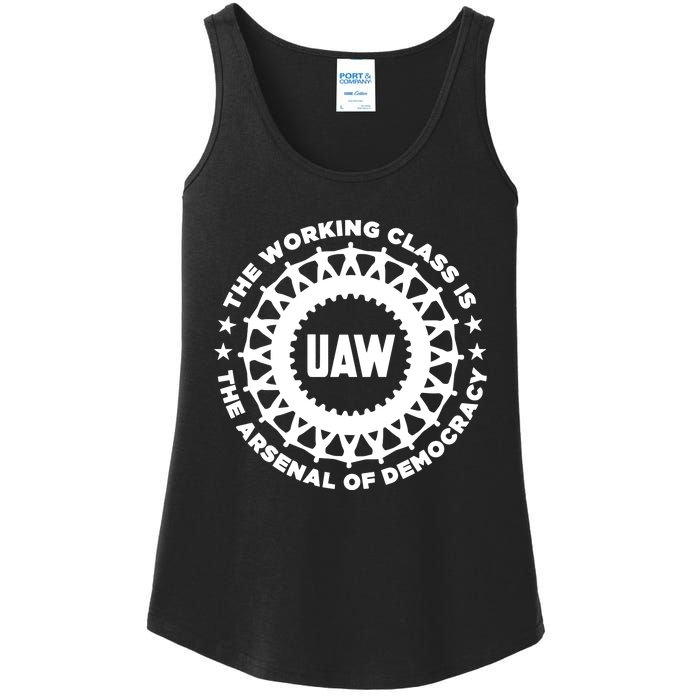 Uaw The Working Class Is The A.R.S.En.A.L Of Democracy Ladies Essential Tank