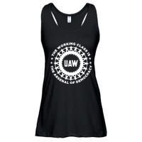 Uaw The Working Class Is The A.R.S.En.A.L Of Democracy Ladies Essential Flowy Tank