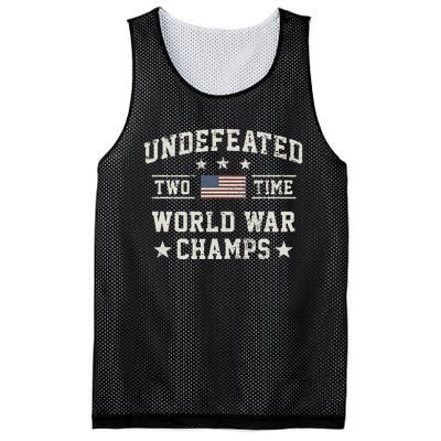 Undefeated Twotime World War Champs Usa Mesh Reversible Basketball Jersey Tank