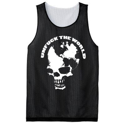 Unfuck The World Skull Mesh Reversible Basketball Jersey Tank