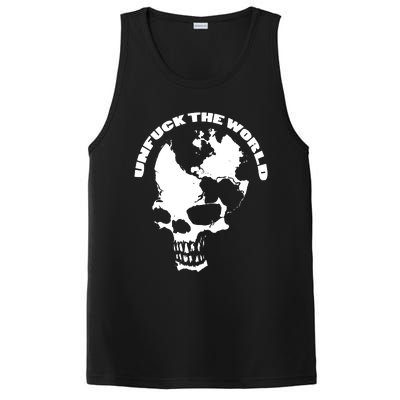 Unfuck The World Skull PosiCharge Competitor Tank