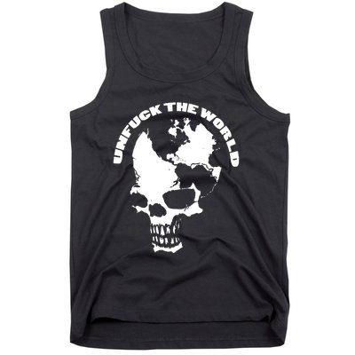 Unfuck The World Skull Tank Top