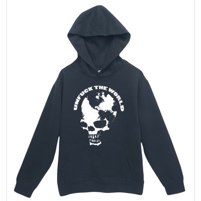 Unfuck The World Skull Urban Pullover Hoodie