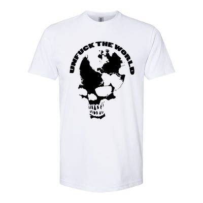 Unfuck The World Skull Softstyle CVC T-Shirt