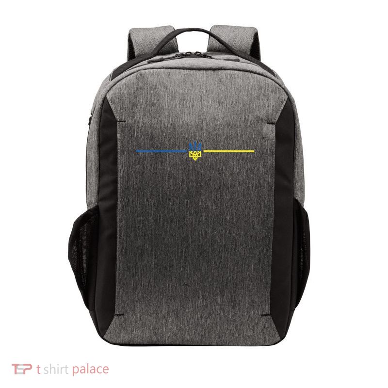 Ukraine Tryzub Zelensky Military Patriotic Ukrainian Vector Backpack