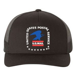 Usps Us Air Mail Seal Flat Bill Trucker Yupoong Adult 5-Panel Trucker Hat