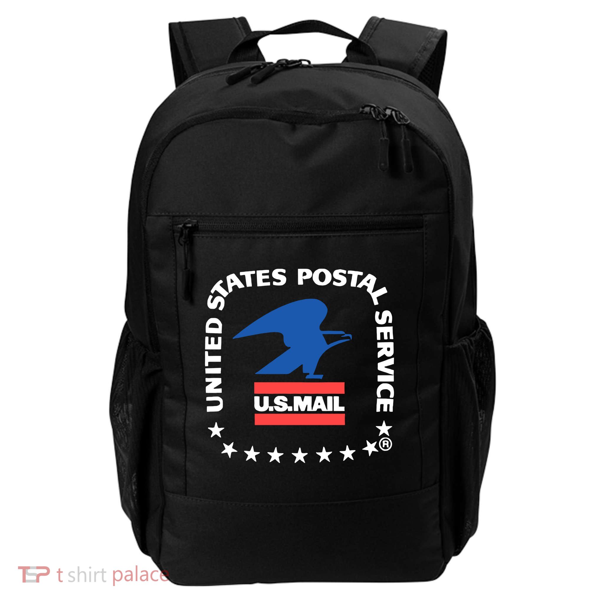 Usps Us Air Mail Seal Flat Bill Trucker Daily Commute Backpack