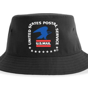 Usps Us Air Mail Seal Flat Bill Trucker Sustainable Bucket Hat