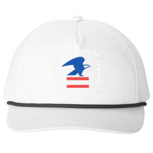 Usps Us Air Mail Seal Flat Bill Trucker Snapback Five-Panel Rope Hat