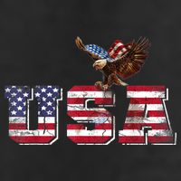 USA US American Flag Patriotic 4th Of July Bald Eagle Merica Cool Comfort Performance Bucket Hat