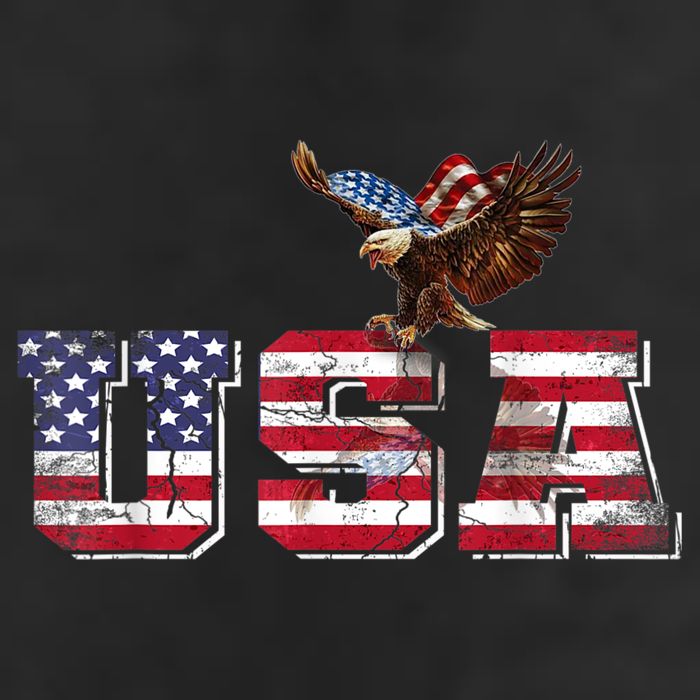 USA US American Flag Patriotic 4th Of July Bald Eagle Merica Cool Comfort Performance Bucket Hat