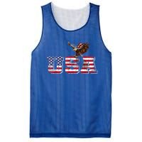 USA US American Flag Patriotic 4th Of July Bald Eagle Merica Mesh Reversible Basketball Jersey Tank