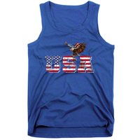 USA US American Flag Patriotic 4th Of July Bald Eagle Merica Tank Top