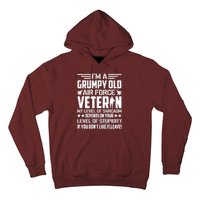 USAF US Air Force Emblem Military Airplane, Retired Air Force Sarcastic Slogan Hoodie