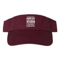 USAF US Air Force Emblem Military Airplane, Retired Air Force Sarcastic Slogan Valucap Bio-Washed Visor