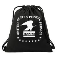 USPS US Air Mail Seal Drawstring Bag