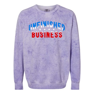 Uswntpa Unfinished Business 2024 Roster Colorblast Crewneck Sweatshirt