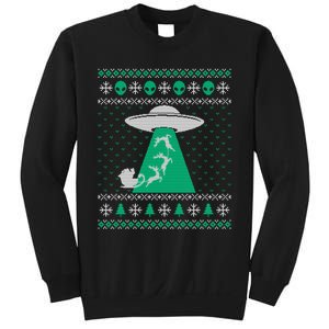 Ufo Ugly Christmas Sweater Alien Santa Ugly Xmas Sweater Sweatshirt Sweatshirt