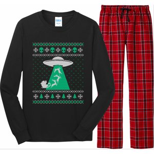 Ufo Ugly Christmas Sweater Alien Santa Ugly Xmas Sweater Sweatshirt Long Sleeve Pajama Set