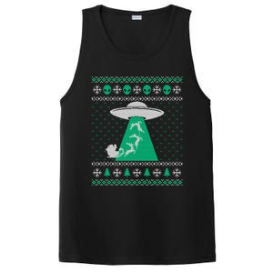 Ufo Ugly Christmas Sweater Alien Santa Ugly Xmas Sweater Sweatshirt PosiCharge Competitor Tank