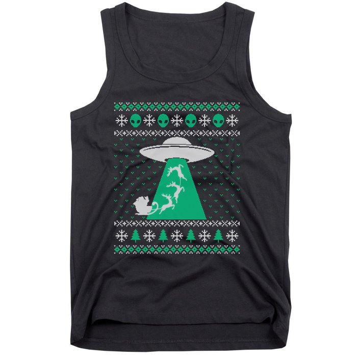 Ufo Ugly Christmas Sweater Alien Santa Ugly Xmas Sweater Sweatshirt Tank Top