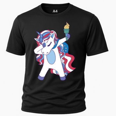 USA Unicorn Dabbing Performance Shirt