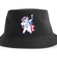 USA Unicorn Dabbing Sustainable Bucket Hat