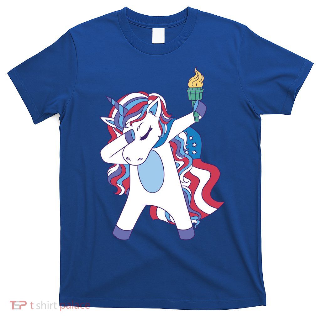 USA Unicorn Dabbing T-Shirt
