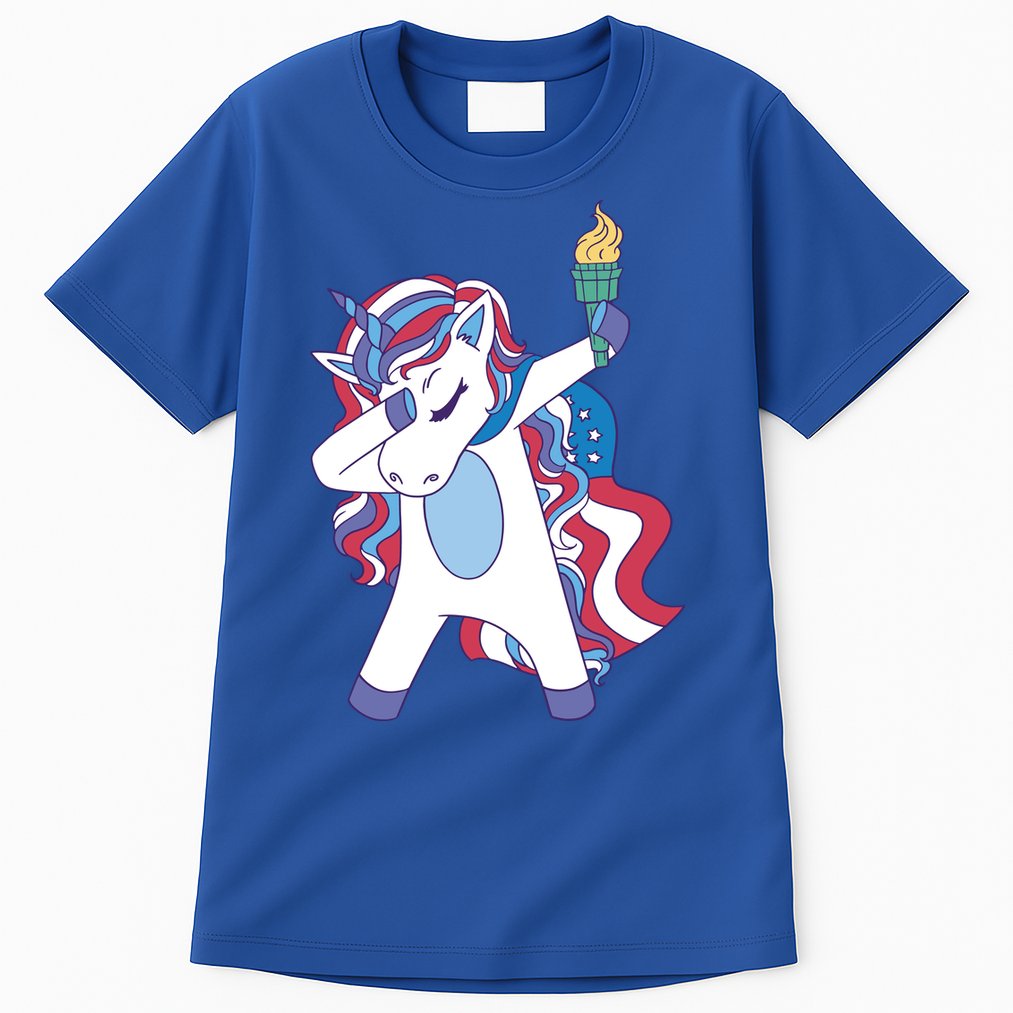 USA Unicorn Dabbing Tall T-Shirt