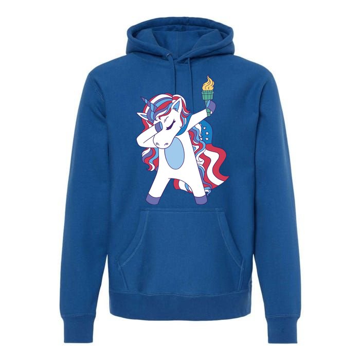 USA Unicorn Dabbing Premium Hoodie