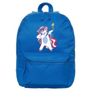 USA Unicorn Dabbing 16 in Basic Backpack