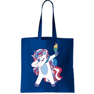 USA Unicorn Dabbing Tote Bag