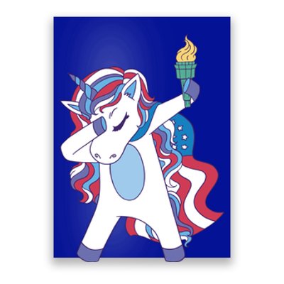 USA Unicorn Dabbing Poster