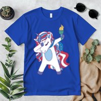 USA Unicorn Dabbing Premium T-Shirt