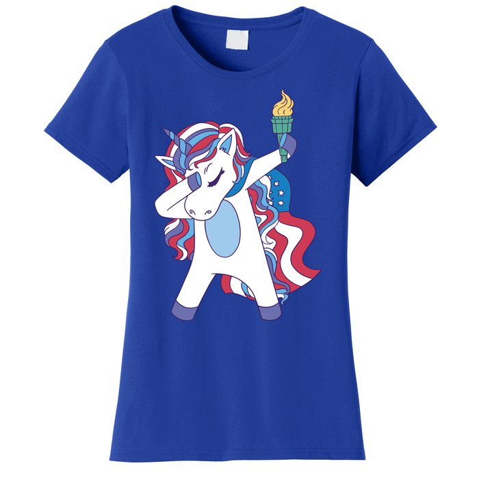 USA Unicorn Dabbing Women's T-Shirt