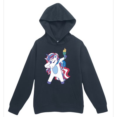 USA Unicorn Dabbing Urban Pullover Hoodie