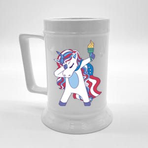 USA Unicorn Dabbing Beer Stein