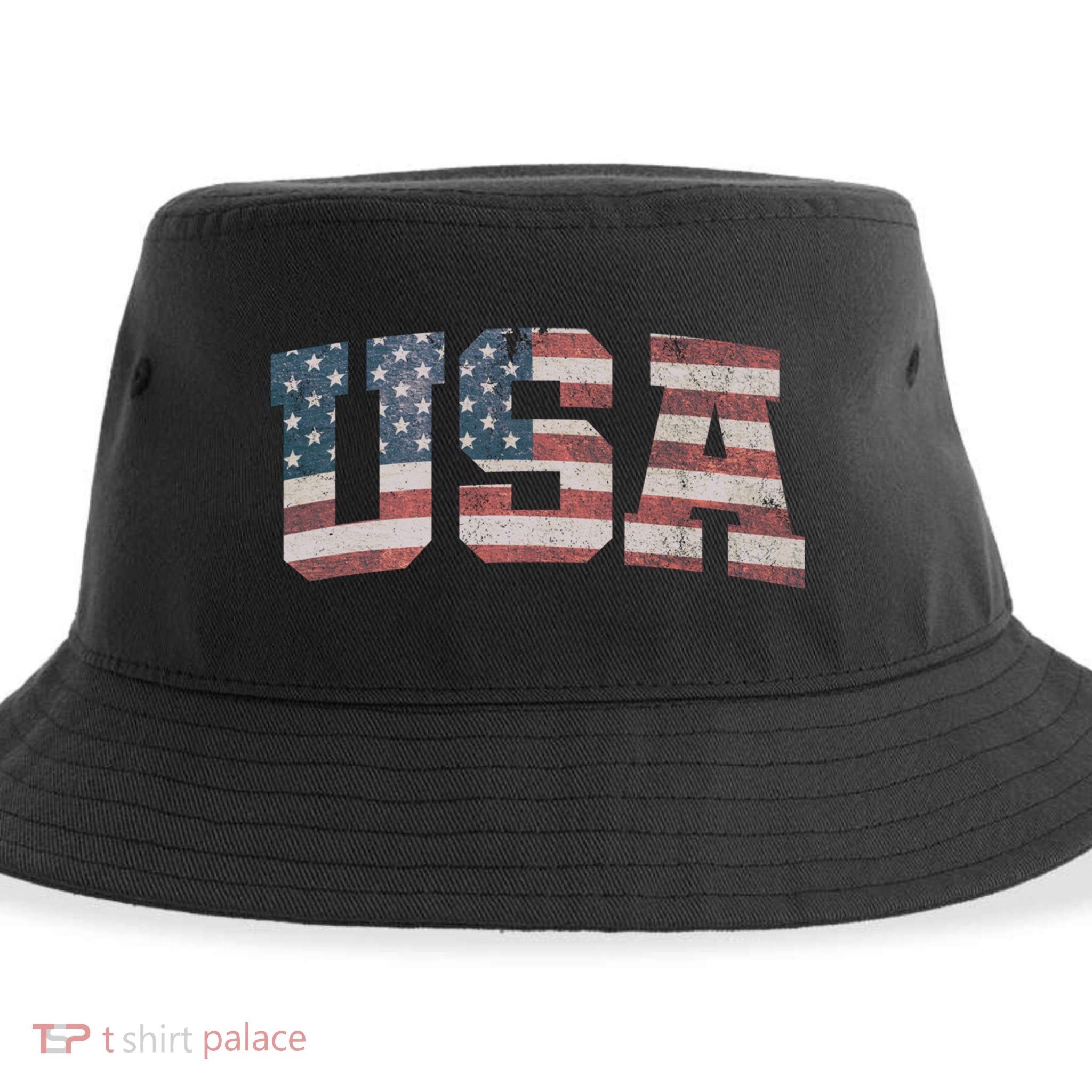 Usa Us Flag Patriotic 4th Of July America Gift Sustainable Bucket Hat