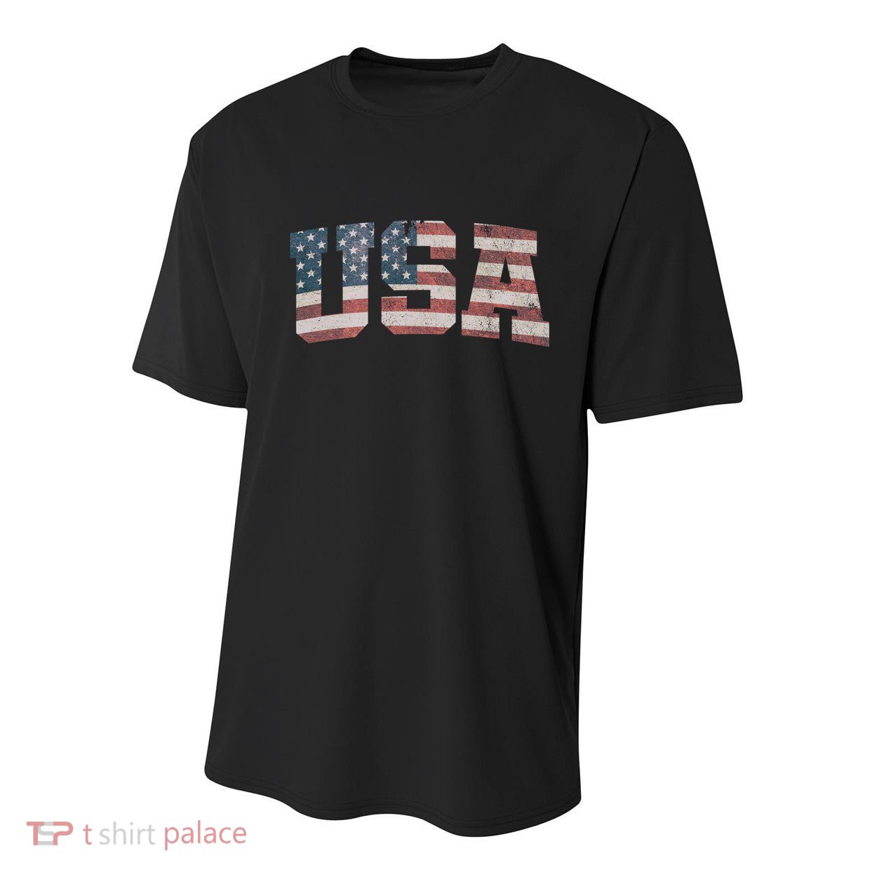 Usa Us Flag Patriotic 4th Of July America Gift Youth Performance Sprint T-Shirt