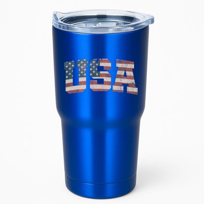 Usa Us Flag Patriotic 4th Of July America Gift Tumbler