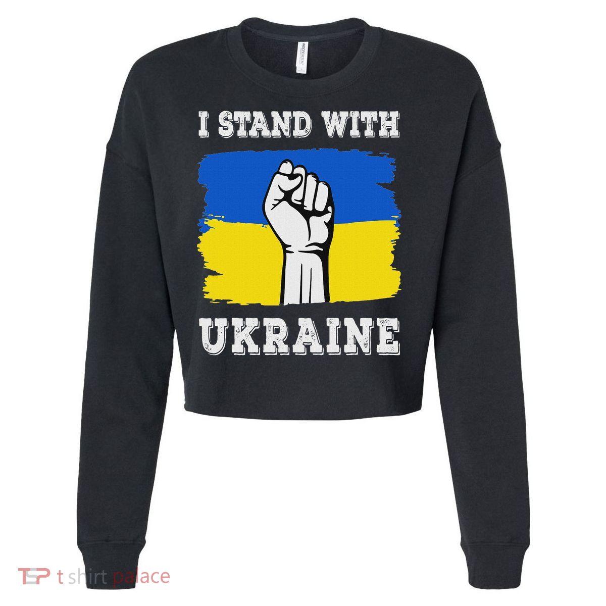 Ukraine Ukrainian Flag Pride Gifts  Cropped Pullover Crew