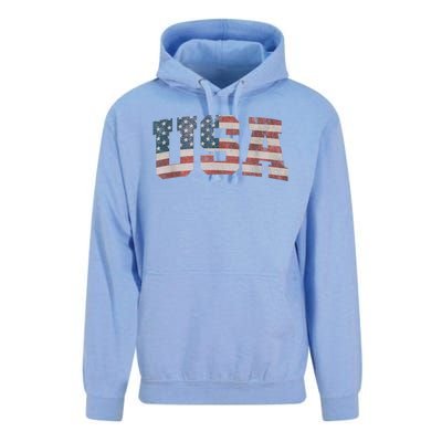 Usa Us Flag Patriotic 4th Of July America Unisex Surf Hoodie