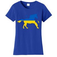 Unicorn Ukraine Flag I Stand With Ukraine Support Ukraine Gift Women's T-Shirt