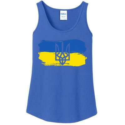 Ukraine Ukrainian Flag Ukrainians Gift Ladies Essential Tank